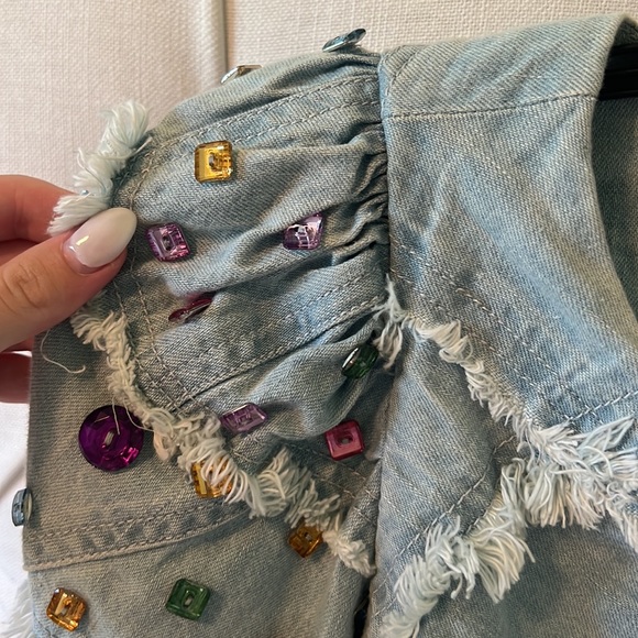 LoveShackFancy Eleora crop jacket - Picture 6 of 8